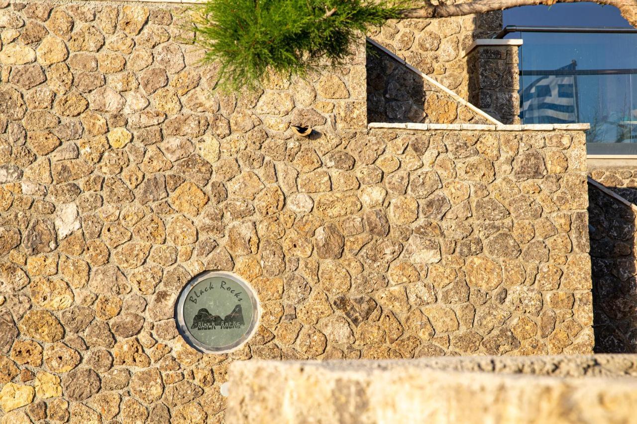 Black Rocks Family, Luxury Seafront Beach Maisonette Agios Gordios  Ngoại thất bức ảnh