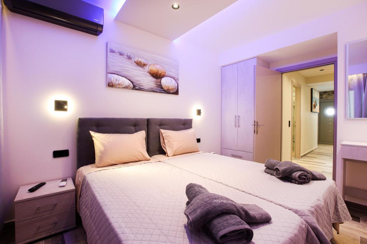 Black Rocks Family, Luxury Seafront Beach Maisonette Agios Gordios  Ngoại thất bức ảnh