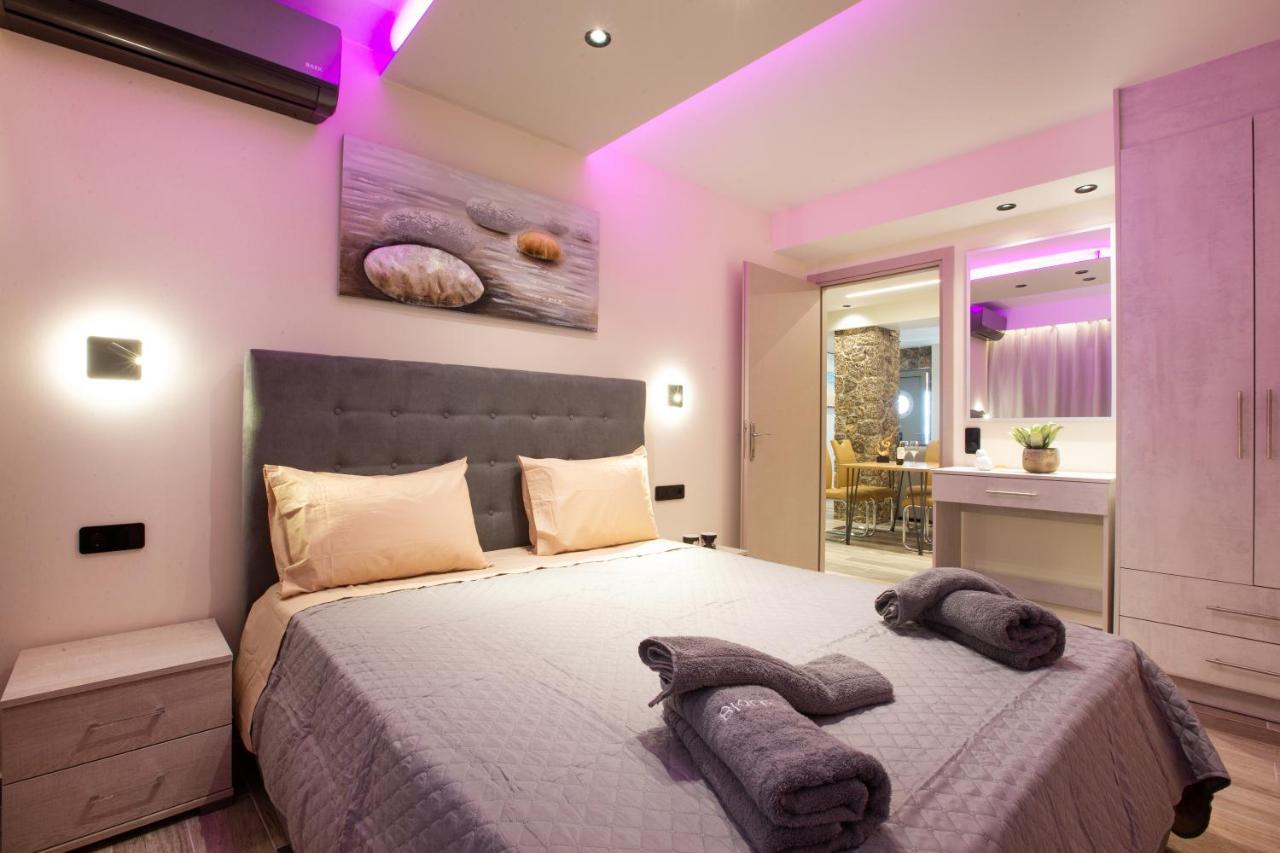 Black Rocks Family, Luxury Seafront Beach Maisonette Agios Gordios  Ngoại thất bức ảnh